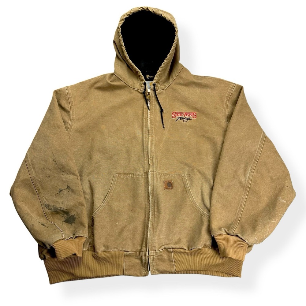 Vintage Carhartt Jacket Men's 4XL‎ Sandstone Active Duck Canvas Workwear J25 CML